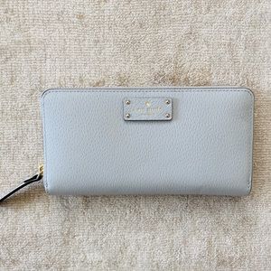 Silver leather Kate Spade wallet